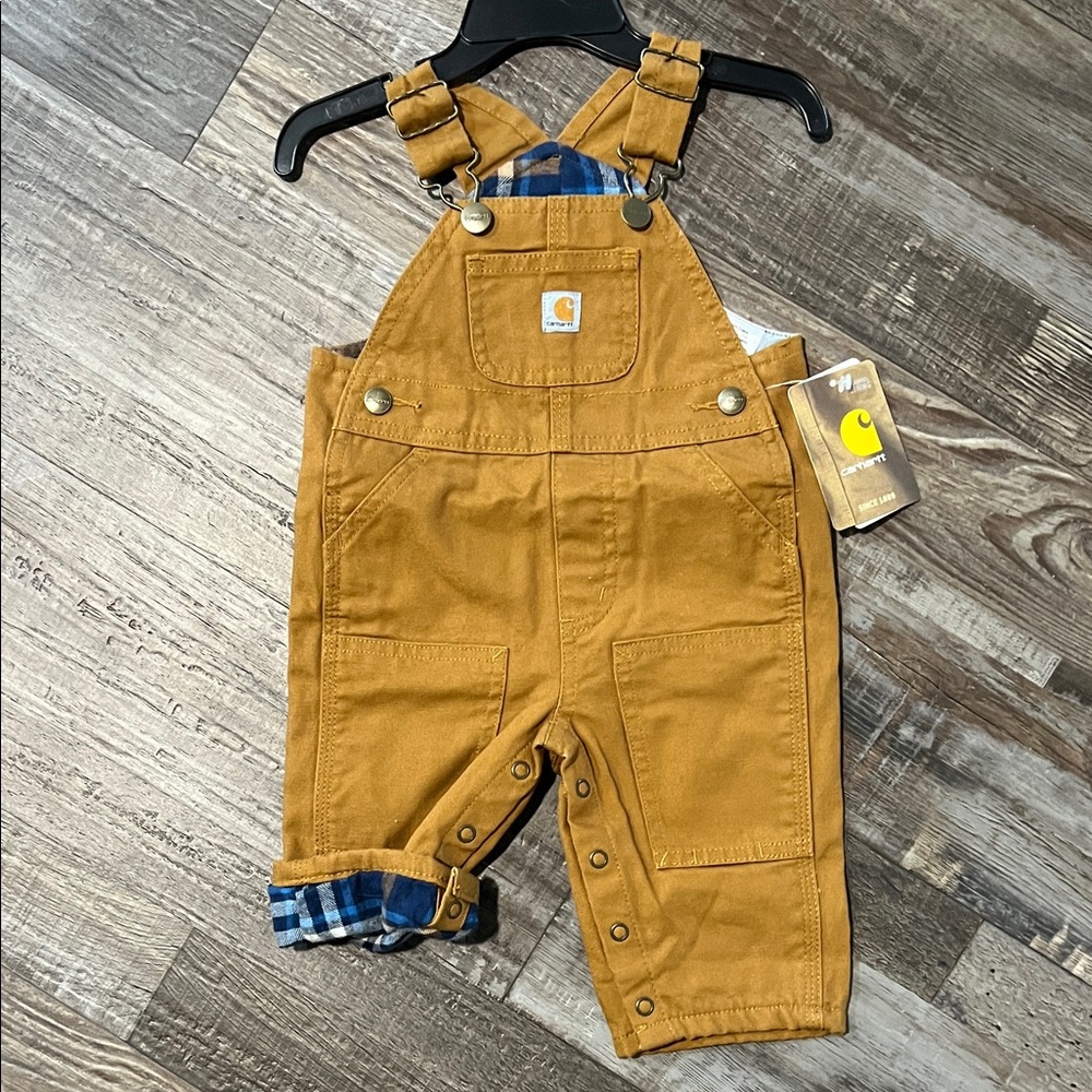 Carhartt 3M Tan Overalls with Flannel Lining